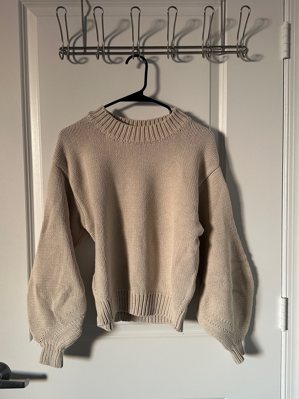 Princess Polly Neutral Cream Knit Crewneck Sweater